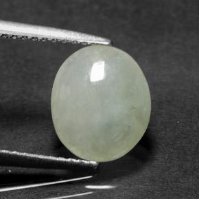 Jadéite Vert clair naturelle Transparent, 2.81 ct, Transparent / Translucide