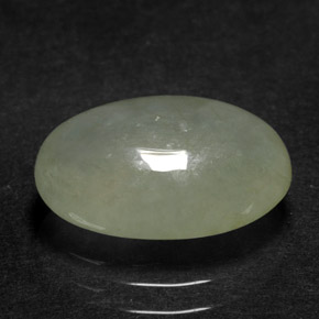 Jadéite vert naturelle transparent, 4,21 ct, transparent / translucide