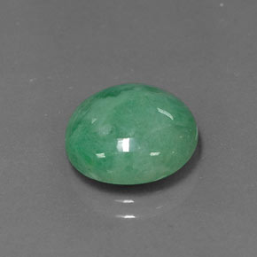 Jadéite Vert naturelle Coupe roude, 6.31 ct, Opaque