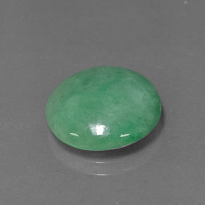Jadéite Vert naturelle Coupe roude, 5.92 ct, Opaque