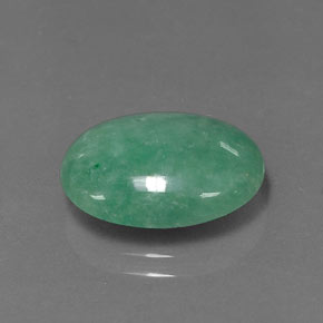 Jadéite Vert naturelle Coupe ovale, 6.30 ct, Opaque