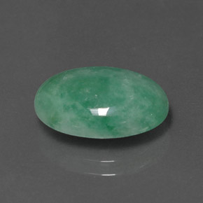 Jadéite Vert naturelle Coupe ovale, 5.68 ct, Opaque