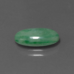 Jadéite Vert naturelle Coupe ovale, 2.64 ct, Opaque