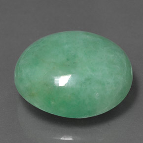 Jadéite Vert naturelle Coupe ovale, 16.95 ct, Opaque