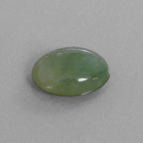 Jadéite Vert naturelle Coupe ovale, 3.17 ct, Translucide