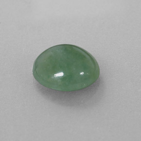 Jadéite Vert naturelle Coupe ovale, 3.26 ct, Translucide