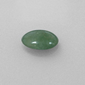 Jadéite Vert naturelle Coupe ovale, 1.51 ct, Translucide