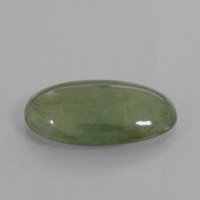 Jadéite Vert naturelle Coupe ovale, 8.64 ct, Transparent