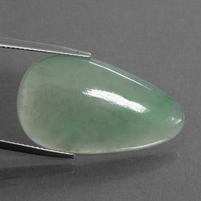 Jadéite Vert naturelle Fantaisie, 21.30 ct, Transparent