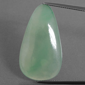 Jadéite Vert naturelle Fantaisie, 25.32 ct, Transparent
