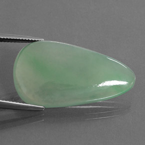 Jadéite Vert naturelle Fantaisie, 25.32 ct, Transparent