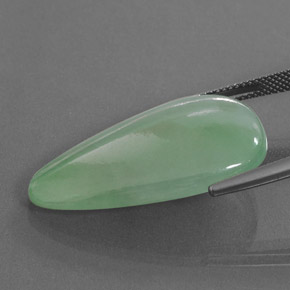 Jadéite Vert naturelle Fantaisie, 25.32 ct, Transparent