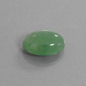 Jadéite Vert naturelle Coupe ovale, 9.39 ct, Translucide