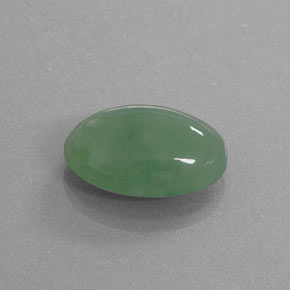 Jadéite Vert naturelle Coupe ovale, 11.46 ct, Translucide