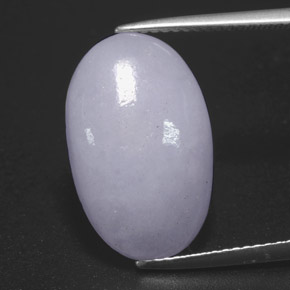 Jadéite Lavande naturelle Coupe ovale, 10.72 ct, Opaque