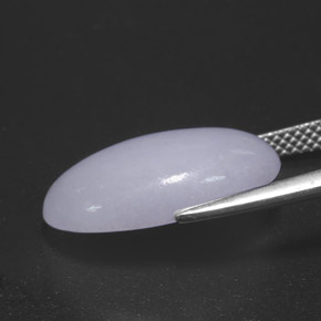 Jadéite Lavande naturelle Coupe ovale, 10.72 ct, Opaque