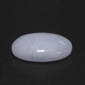 Jadéite bleue naturelle coupe ovale, 11,83 ct, opaque
