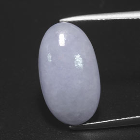 Jadéite Lavande naturelle Coupe ovale, 9.81 ct, Opaque