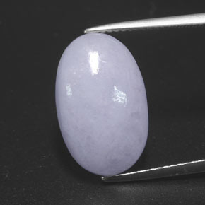 Jadéite Lavande naturelle Coupe ovale, 9.84 ct, Opaque