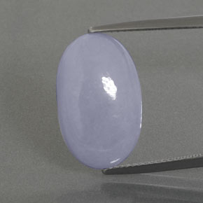 Jadéite Lavande naturelle Coupe ovale, 9.89 ct, Opaque