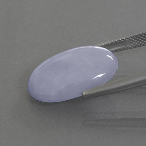 Jadéite Lavande naturelle Coupe ovale, 9.89 ct, Opaque