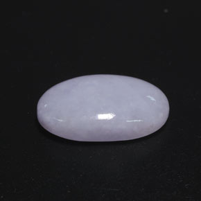 Jadéite bleue naturelle coupe ovale, 12,67 ct, opaque