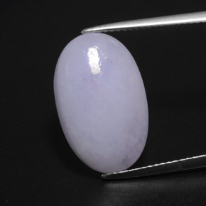 Jadéite Lavande naturelle Coupe ovale, 10.85 ct, Opaque
