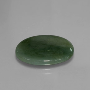 Jadéite Vert naturelle Coupe ovale, 9.83 ct, Translucide