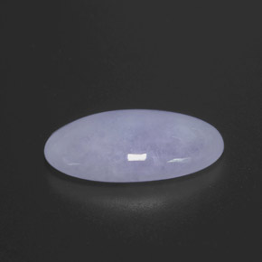 Jadéite bleue naturelle coupe ovale, 9,27 ct, opaque