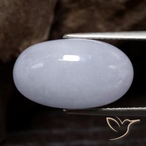 Jadéite Violet clair naturelle ovale, 9.97 ct, Opaque