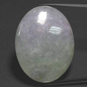 Jadéite Lavande naturelle ovale, 35.15 ct, Translucide