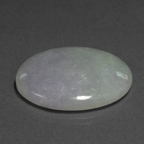Jadéite Lavande naturelle ovale, 35.15 ct, Translucide