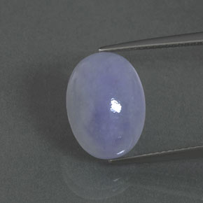 Jadéite Lavande naturelle Coupe ovale, 8.84 ct, Opaque