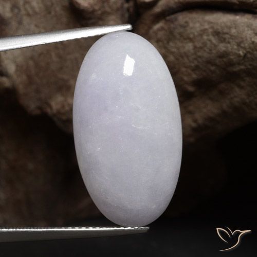 18.50ct Naturel Gris Jadéite, ovale, Opaque