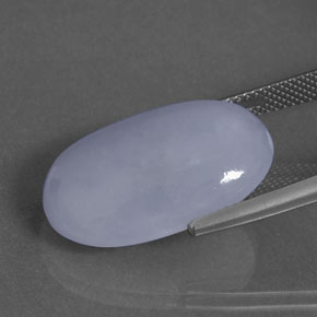 Jadéite Lavande naturelle ovale, 20.87 ct, Opaque