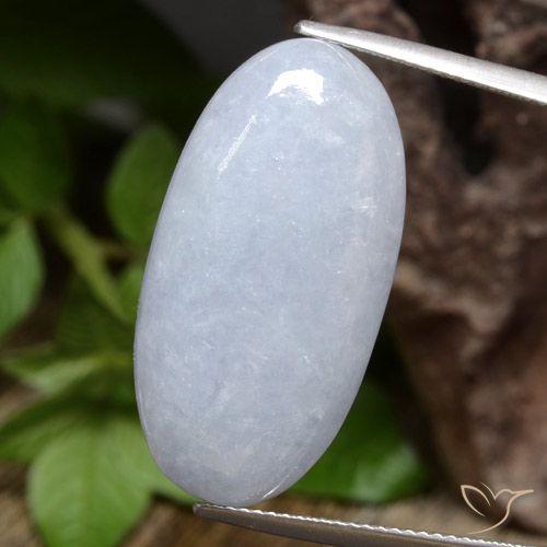 22.96ct Naturel Gris bleuâtre léger Jadéite, ovale, Opaque