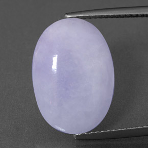 Jadéite Lavande naturelle ovale, 8.52 ct, Opaque