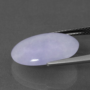 Jadéite Lavande naturelle ovale, 8.52 ct, Opaque