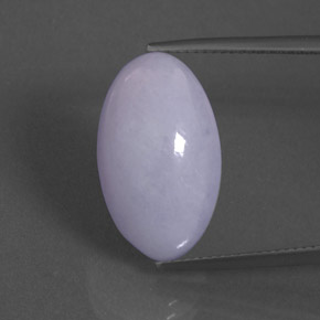 Jadéite Lavande naturelle Coupe ovale, 15.91 ct, Opaque