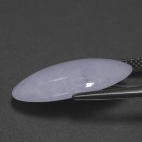 Jadéite Lavande naturelle Coupe ovale, 10.43 ct, Opaque