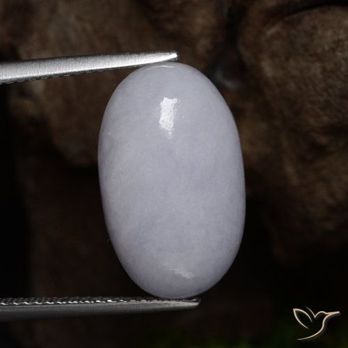 12.39ct Naturel Gris Jadéite, ovale, Opaque