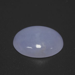 Jadéite bleue naturelle coupe ovale, 10,61 ct, opaque