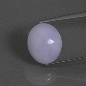 Jadéite Lavande naturelle ovale, 5.18 ct, Opaque