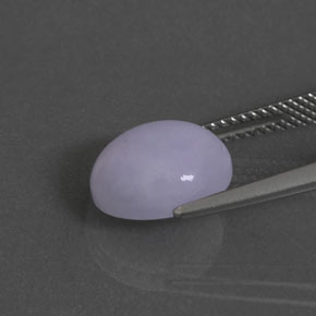 Jadéite Lavande naturelle ovale, 5.18 ct, Opaque