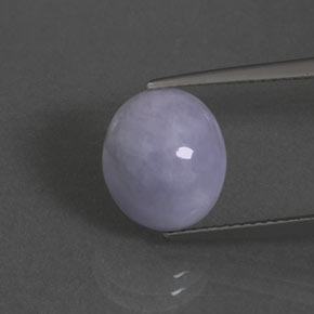 Jadéite Lavande naturelle Coupe ovale, 5.09 ct, Opaque