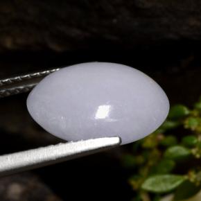 Jadéite Lavande naturelle Coupe ovale, 4.86 ct, Translucide