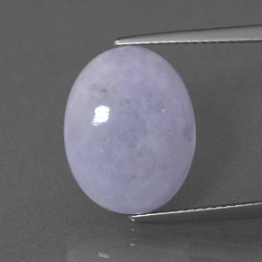 Jadéite Lavande naturelle ovale, 9.36 ct, Opaque