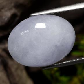 Jadéite violet naturelle coupe ovale, 8,63 ct, opaque