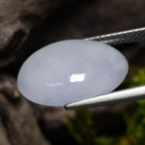 Jadéite violet naturelle coupe ovale, 8,63 ct, opaque