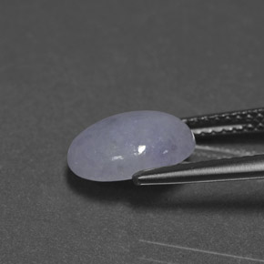 Jadéite Lavande naturelle Coupe ovale, 2.84 ct, Opaque